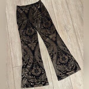 Silver Springs Burnout Velvet Flare Pants